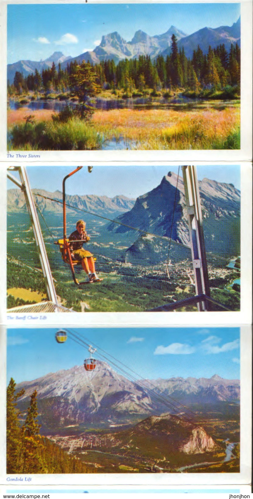 Canada  - 14 Postcards "leporello" circulated 1963 - Canadian Rockies - Multipleviews - 8/scans