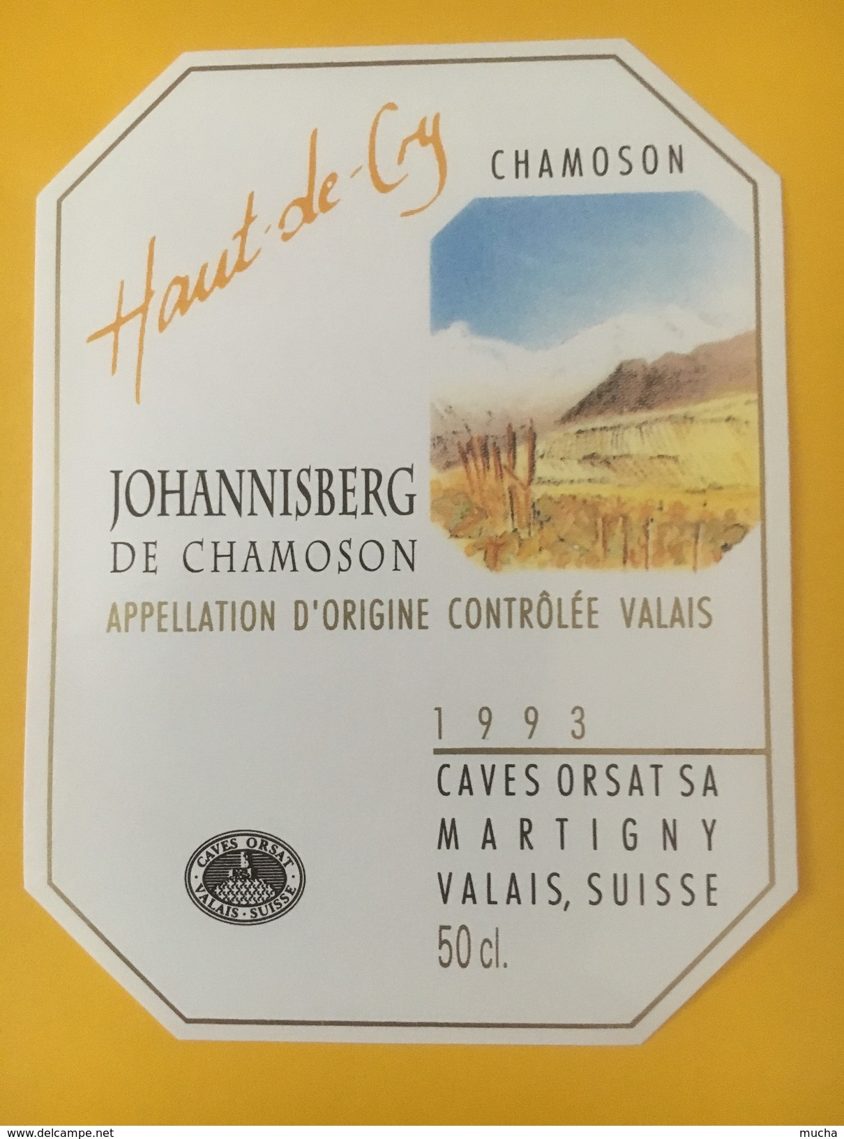 4117 -  Haut De Cry Johannisberg De Chamoson 1993 Valais Suisse - Kunst