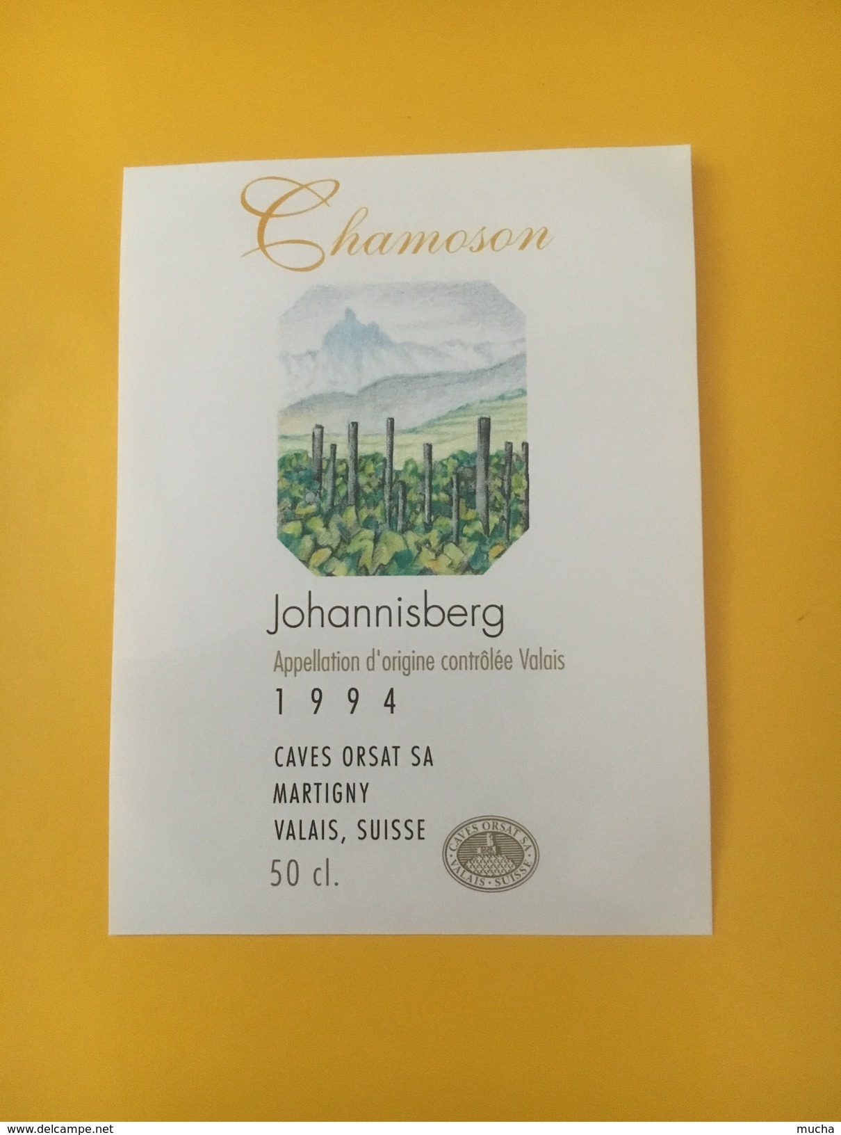 4120 -  Johannisberg De Chamoson 1994 Valais Suisse - Arte