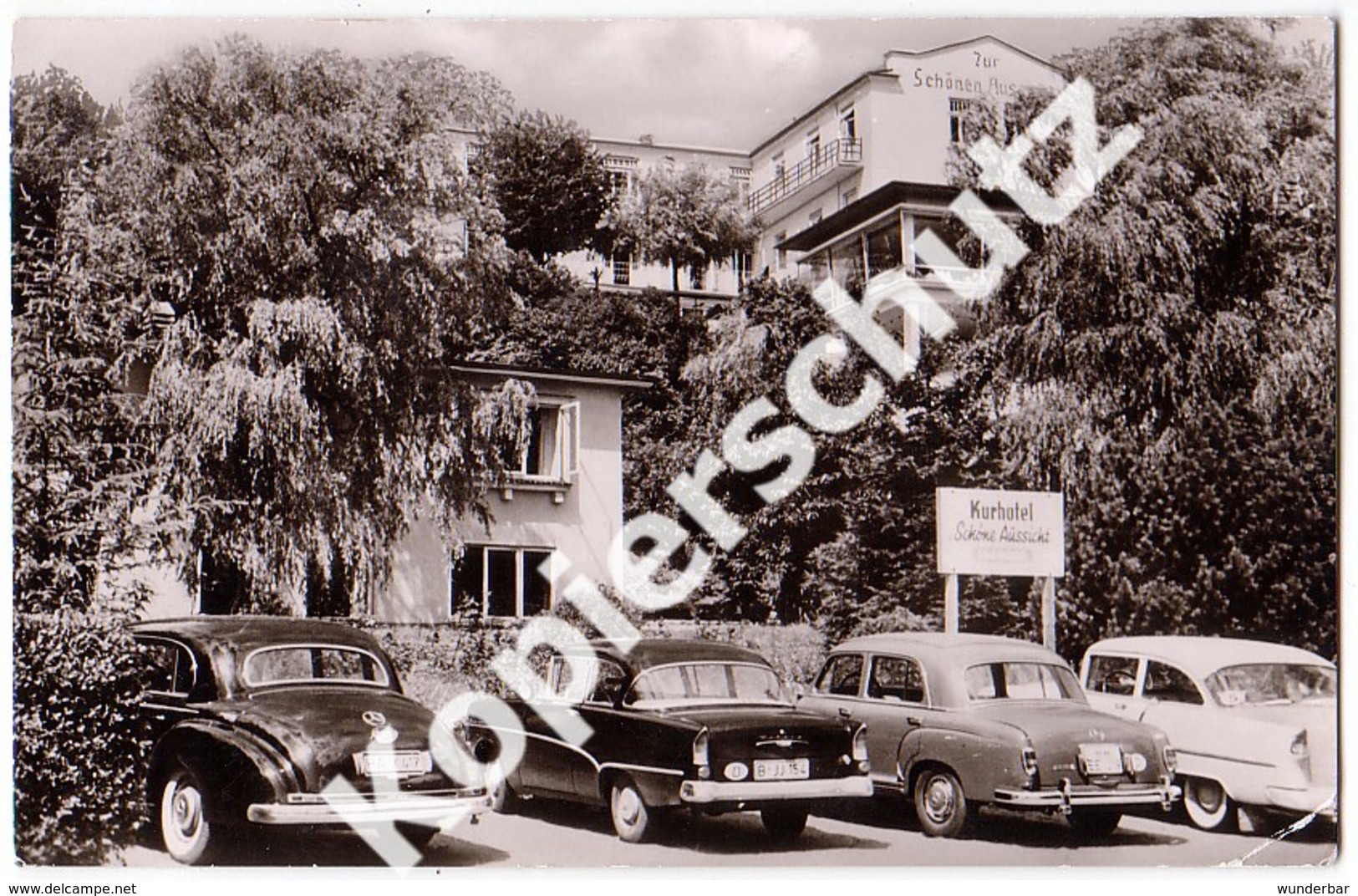 Grömitz 1959, Kurhotel Zur Schönen Aussicht, Adolf Petersen  (z4036) - Grömitz