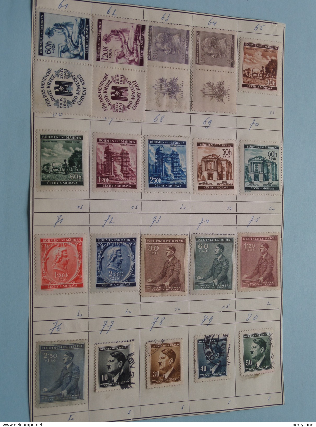 Lot Timbres / Stamps Böhmen U. Mähren - Cechy A Morava ( Zie Foto's ) ! - Autres & Non Classés