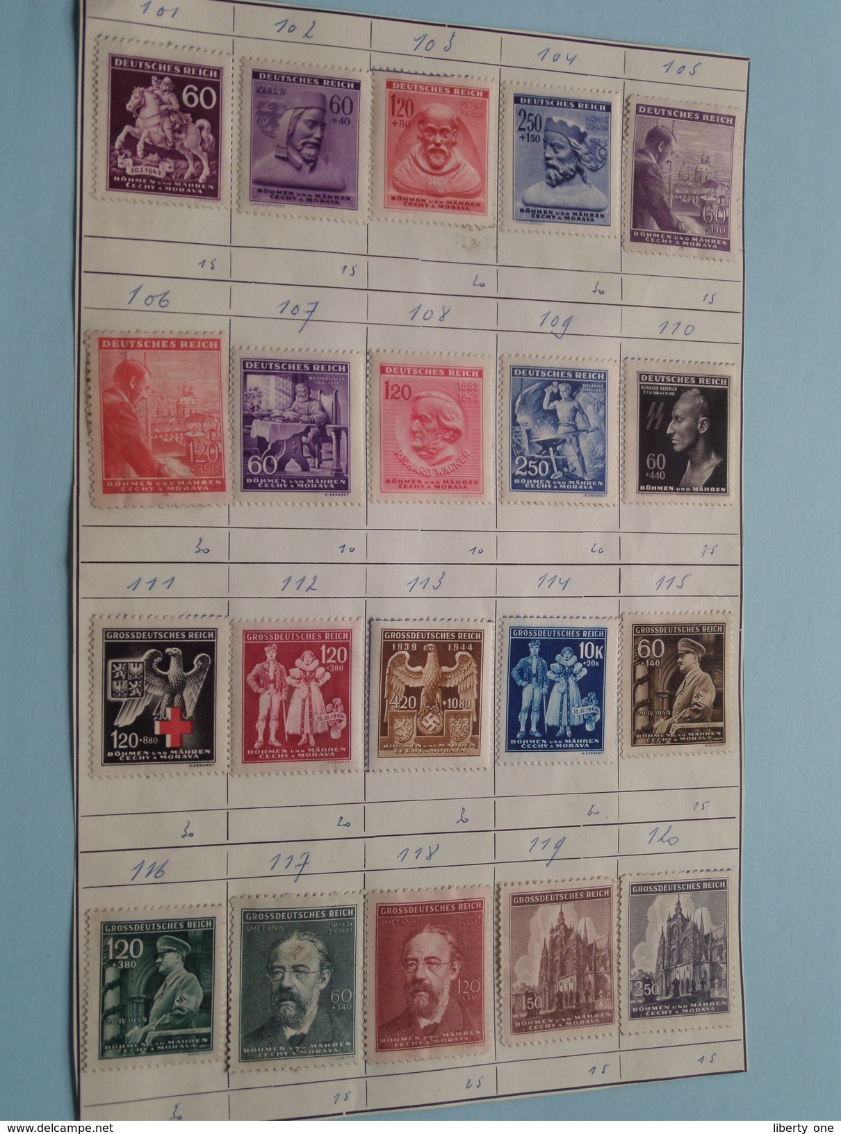 Lot Timbres / Stamps Böhmen U. Mähren - Cechy A Morava ( Zie Foto's ) ! - Autres & Non Classés
