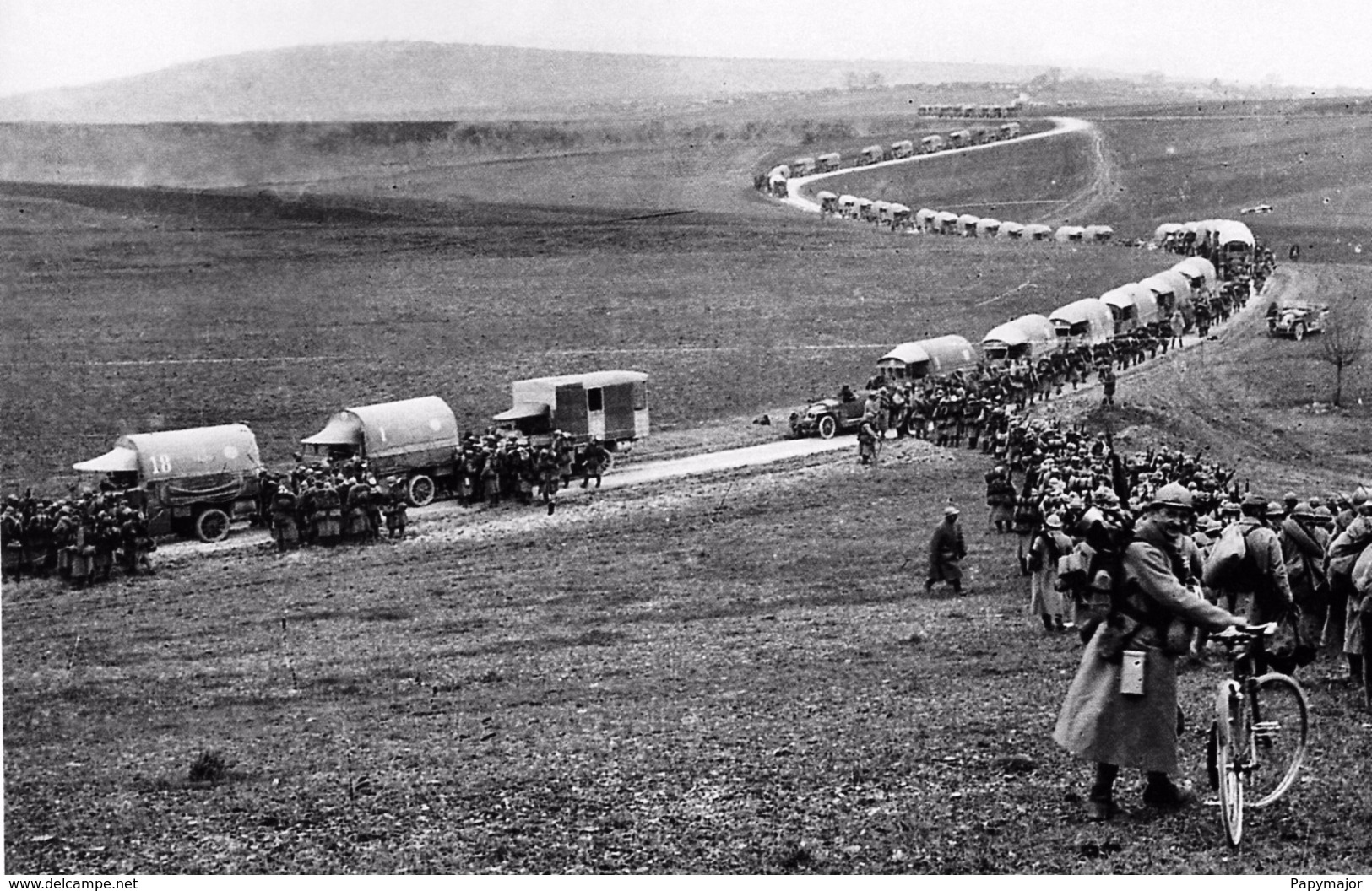 Militaria WW1  - Les Renforts Arrivent Par La Voie Sacrée - 1914-18