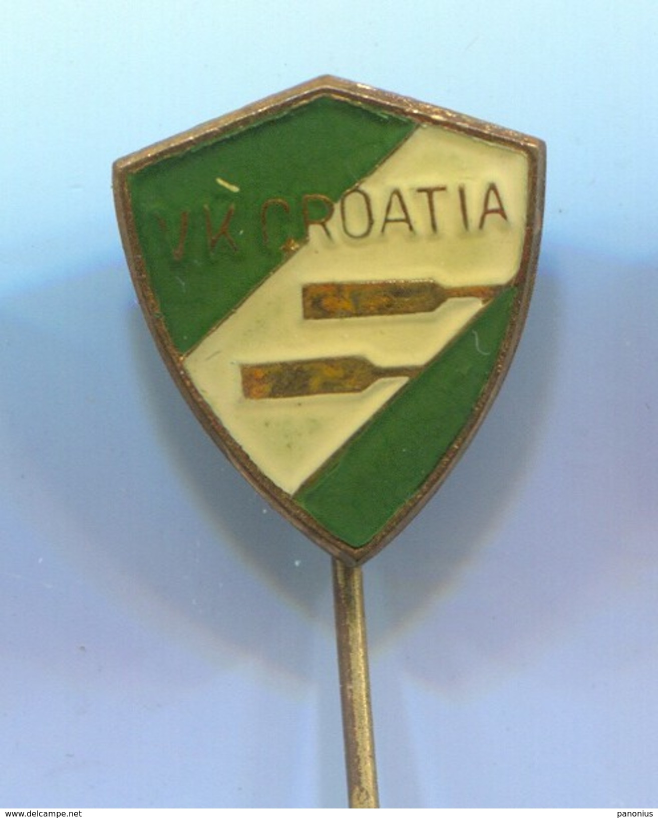 Rowing, Rudern, Canu, Kayak - VK CROATIA, Vintage Pin, Badge, Abzeichen - Canottaggio