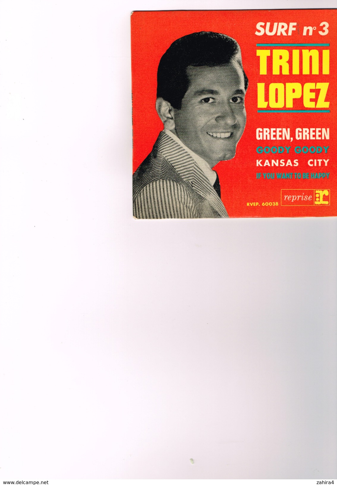 Surf N° 3 Trini Lopez Green, Green Goody Goody Kansas City If You Want To Be Happy - Reprise R - Vogue - Other & Unclassified