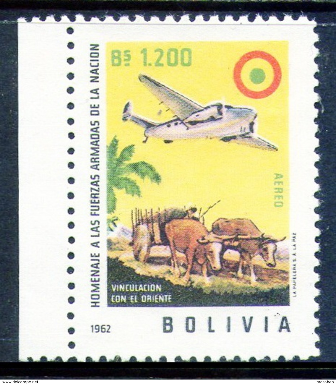 BOLIVIA	-	Yv. A 223	-		Nuevo Sin Goma -		BOL-9040 - Bolivie