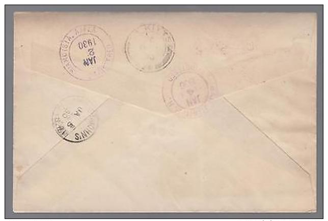 1930 Bahamas First Flight Cover To St. Kitts FFC Via Miami San Juan Saint John - Other & Unclassified