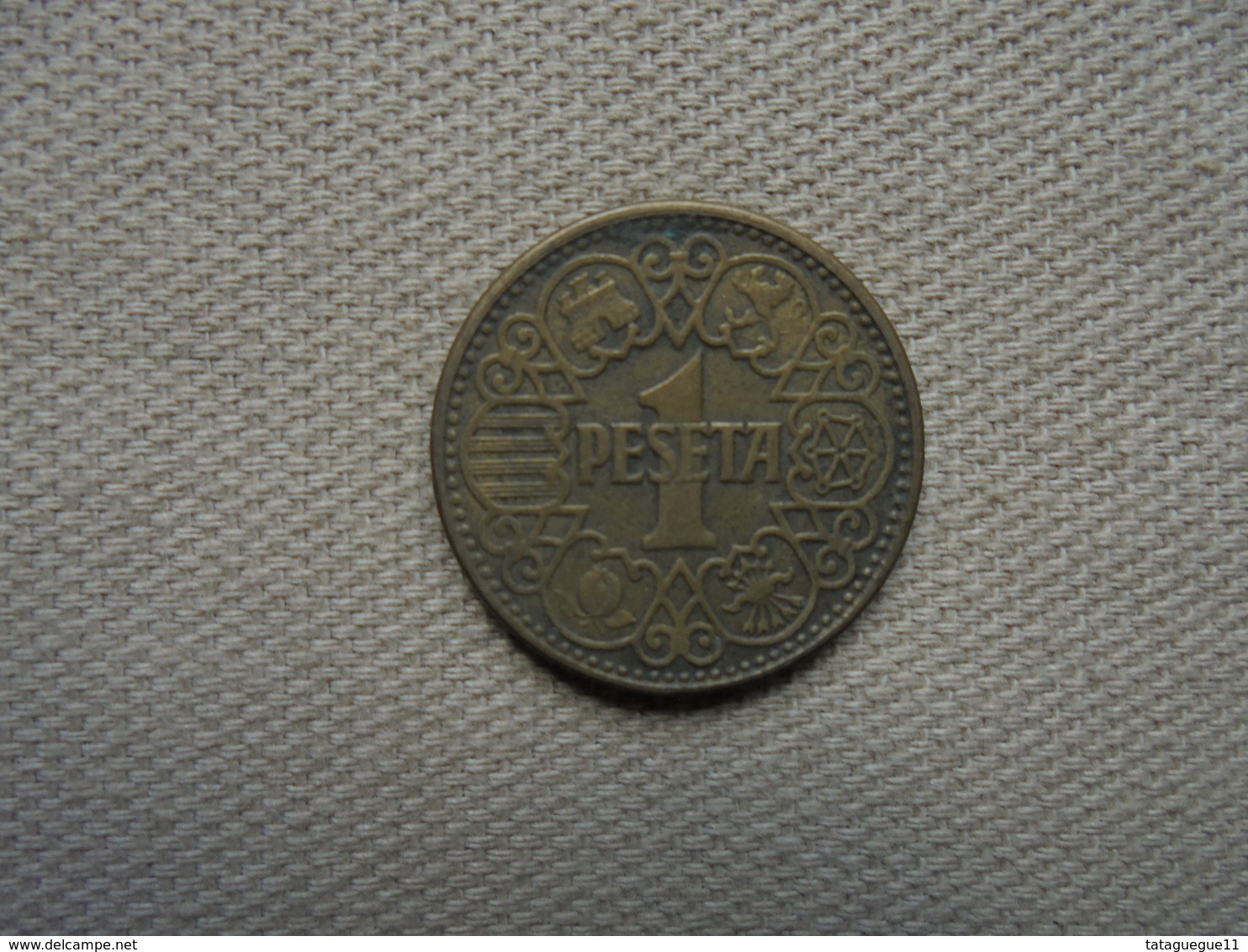 Ancien - Pièce De 1 Peseta Espagne 1944 - 5 Centiemen