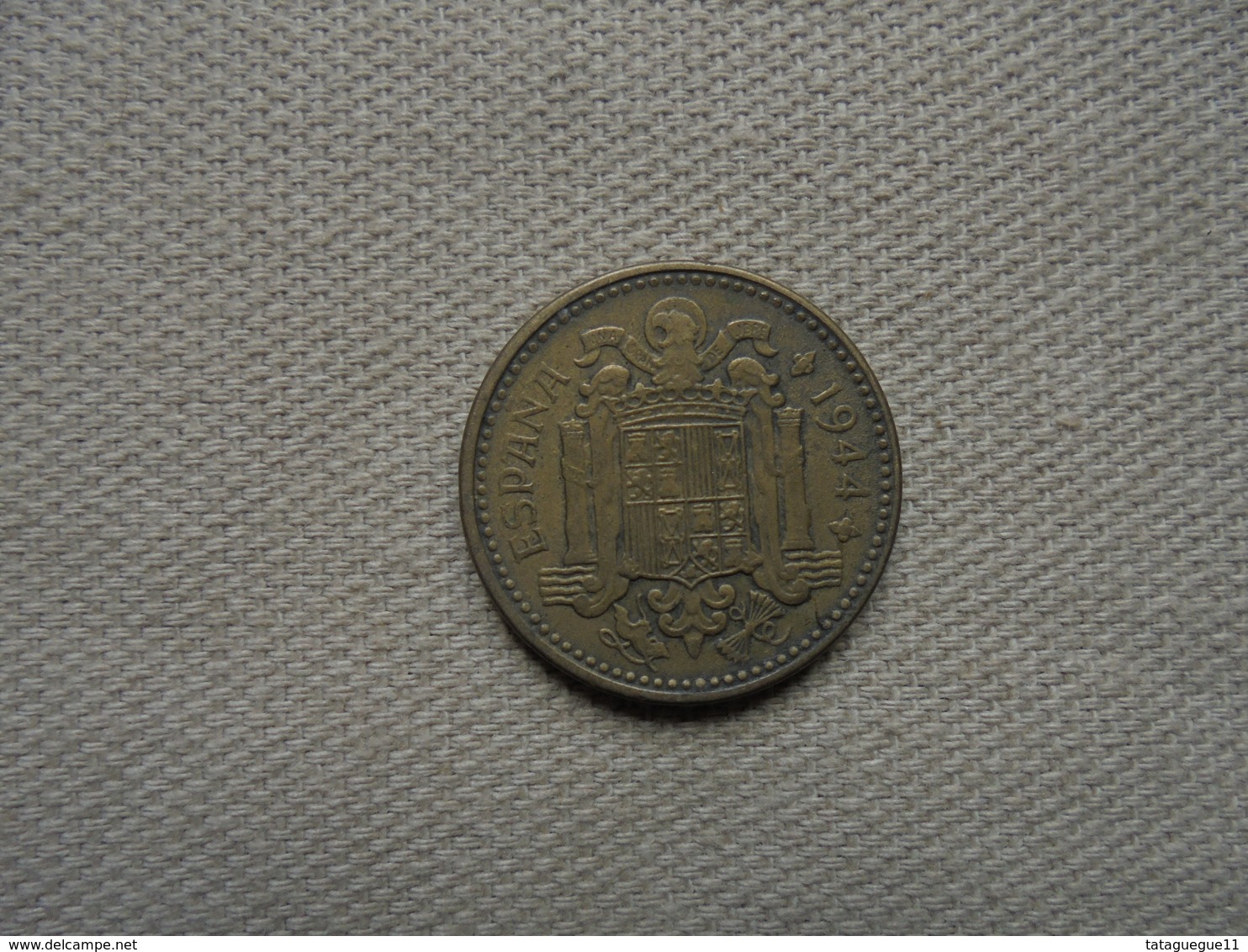 Ancien - Pièce De 1 Peseta Espagne 1944 - 5 Centimos