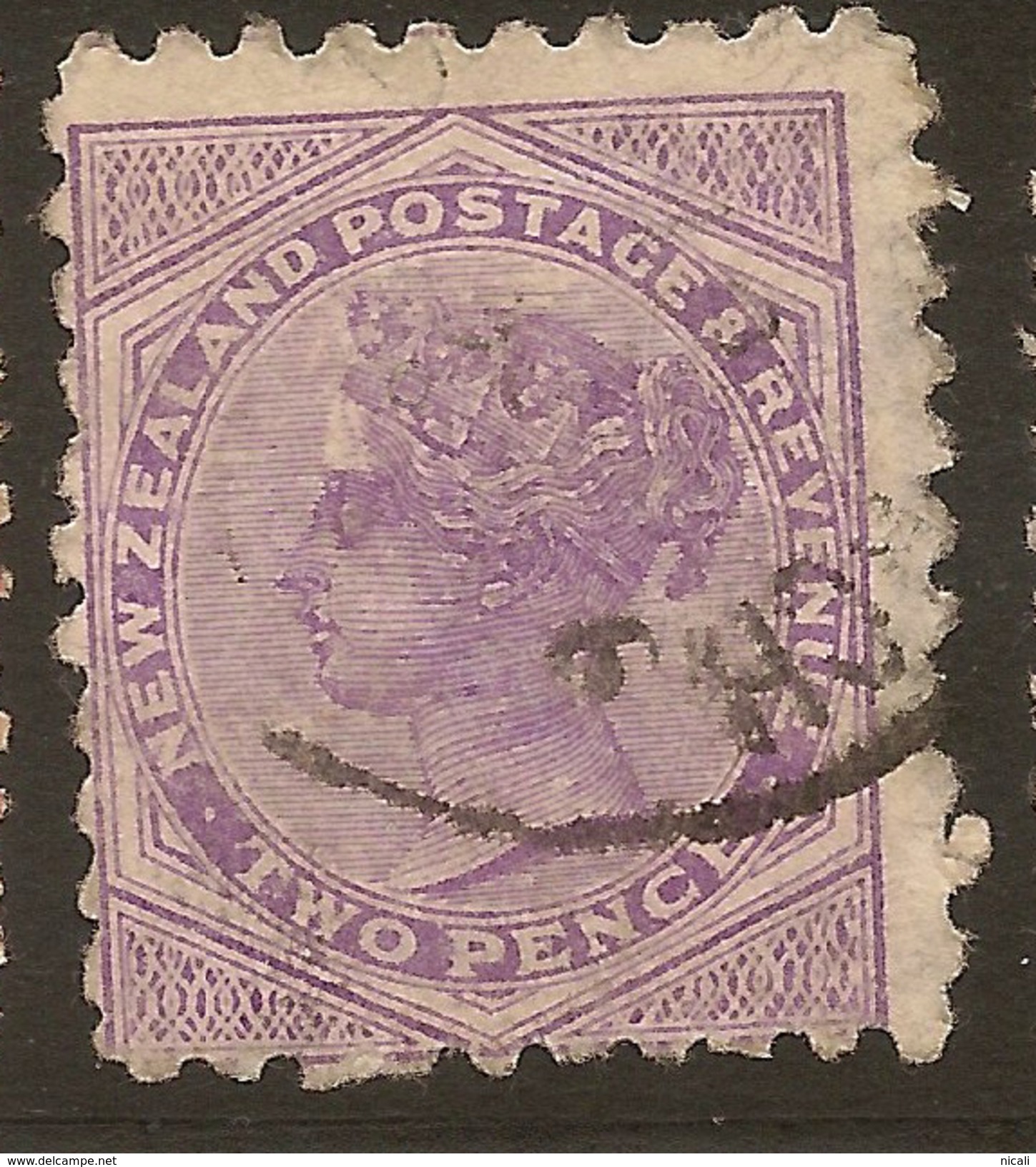 NZ 1882 2d SSF P10 SG 219 U #ZS848 - Usados