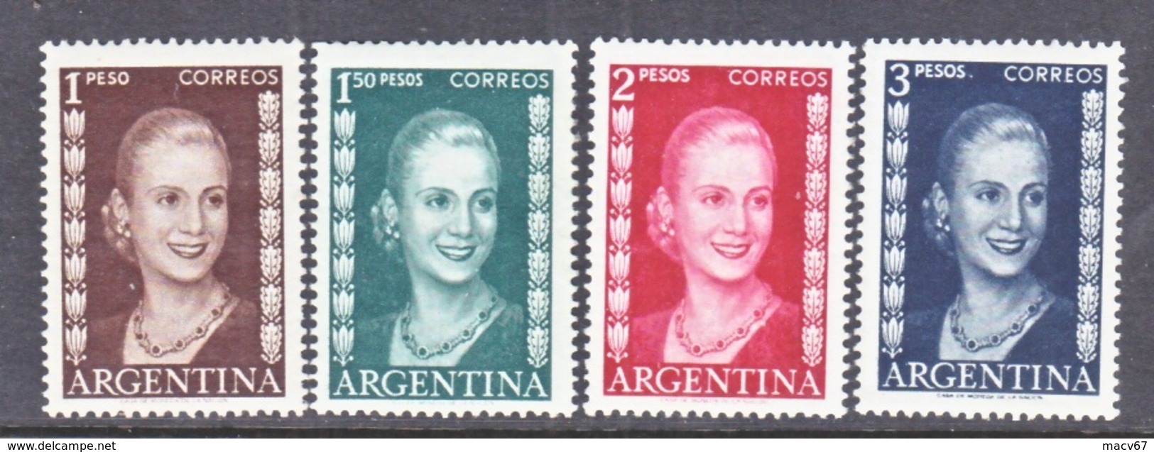 ARGENTINA  607-10   **    1952  Issue  EVA  PERON - Neufs