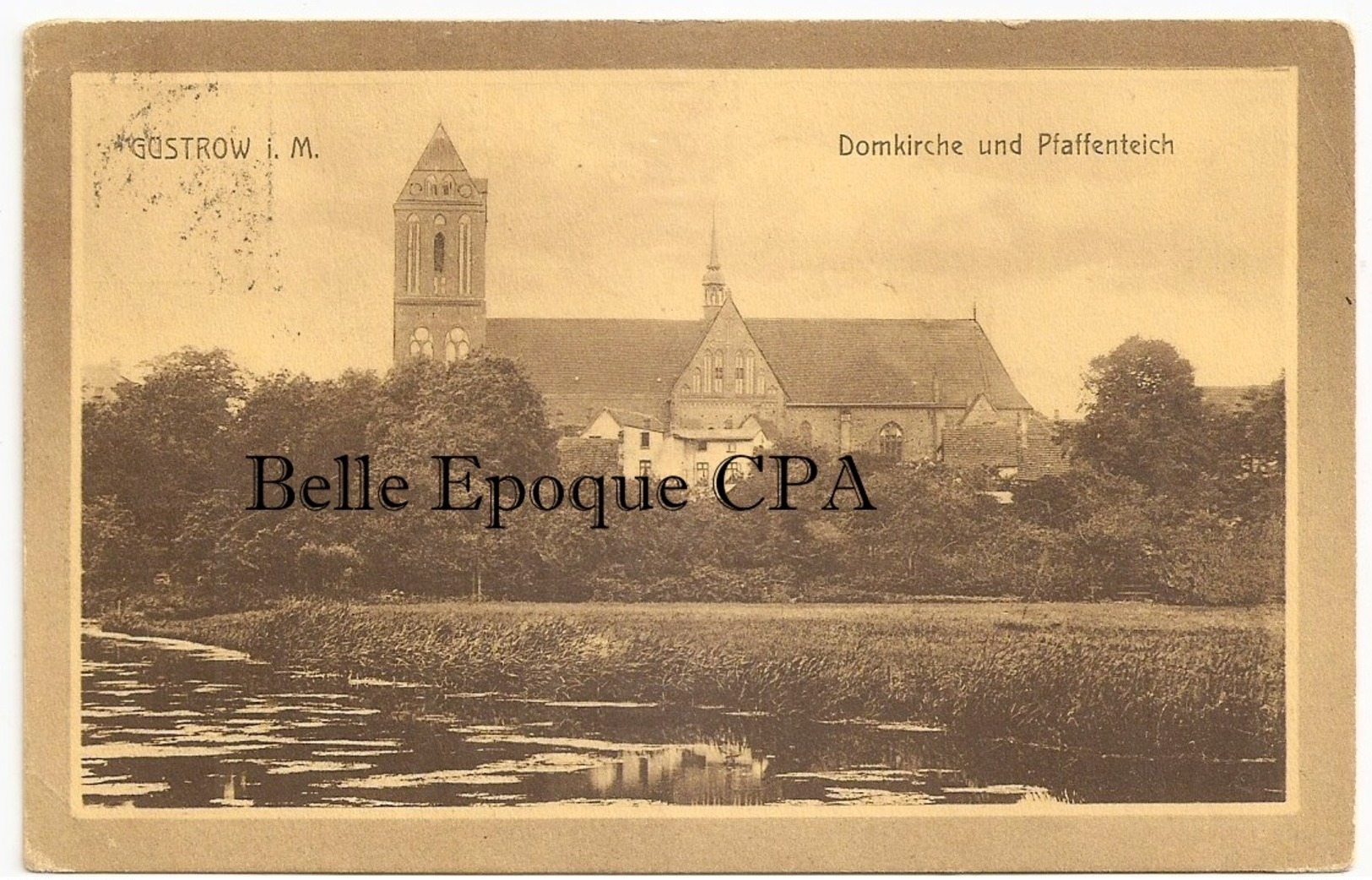Mecklenburg-Vorpommern - GÜSTROW - Domkirche Und Pfaffenteich +++++ To Braintree, MA, USA, 1912 +++ RARE - Güstrow
