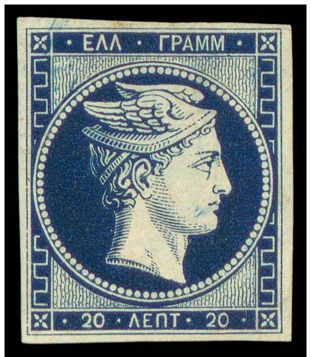 E 20l. Deep Blue And Light Blue Printed On Both Sides On Thin Paper, Very Fresh Color, Good To Large Margins All... - Other & Unclassified