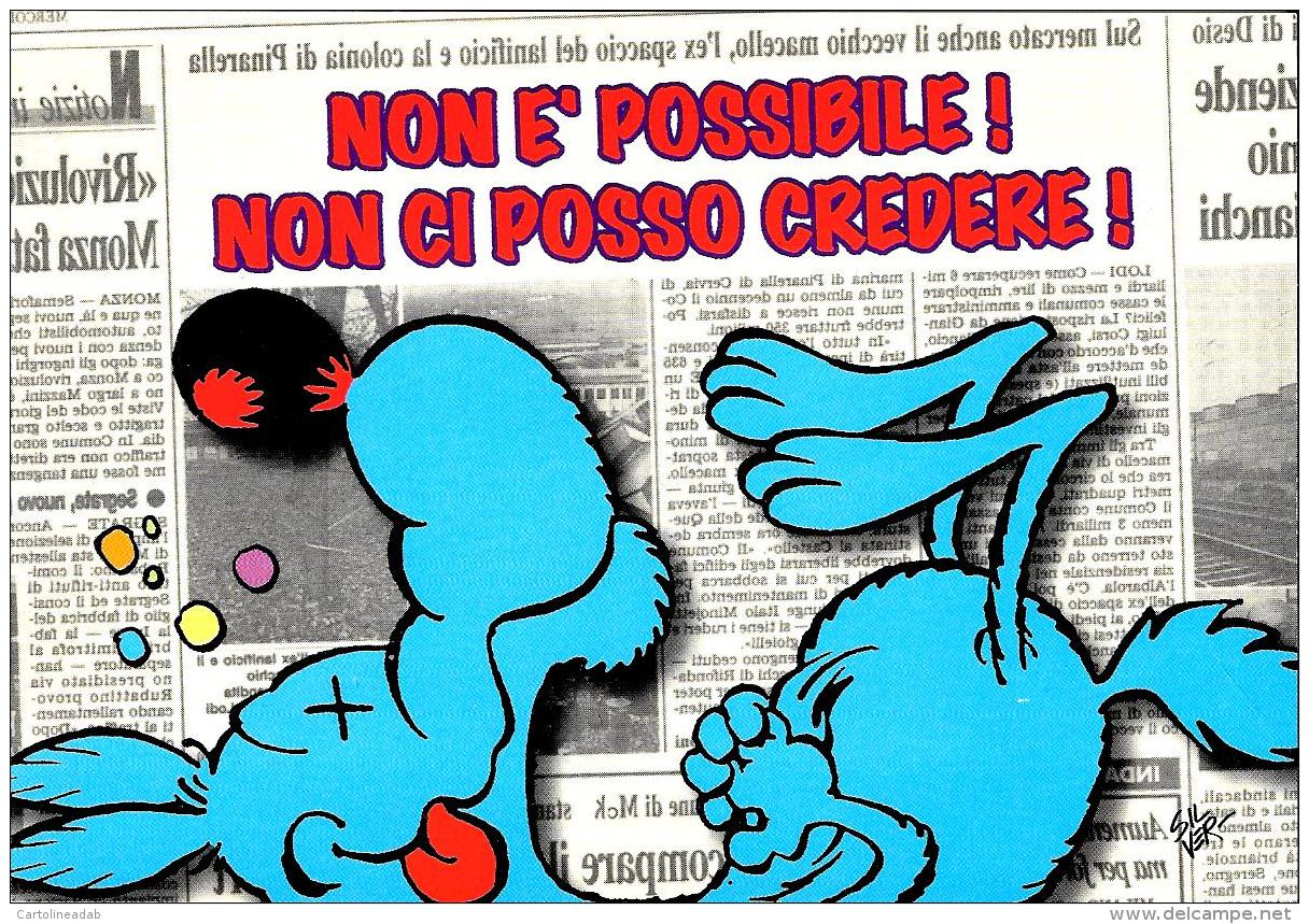 [MD1159] CPM - LUPO ALBERTO - NON E' POSSIBILE! NON CI POSSO CREDERE! - NV - Fumetti