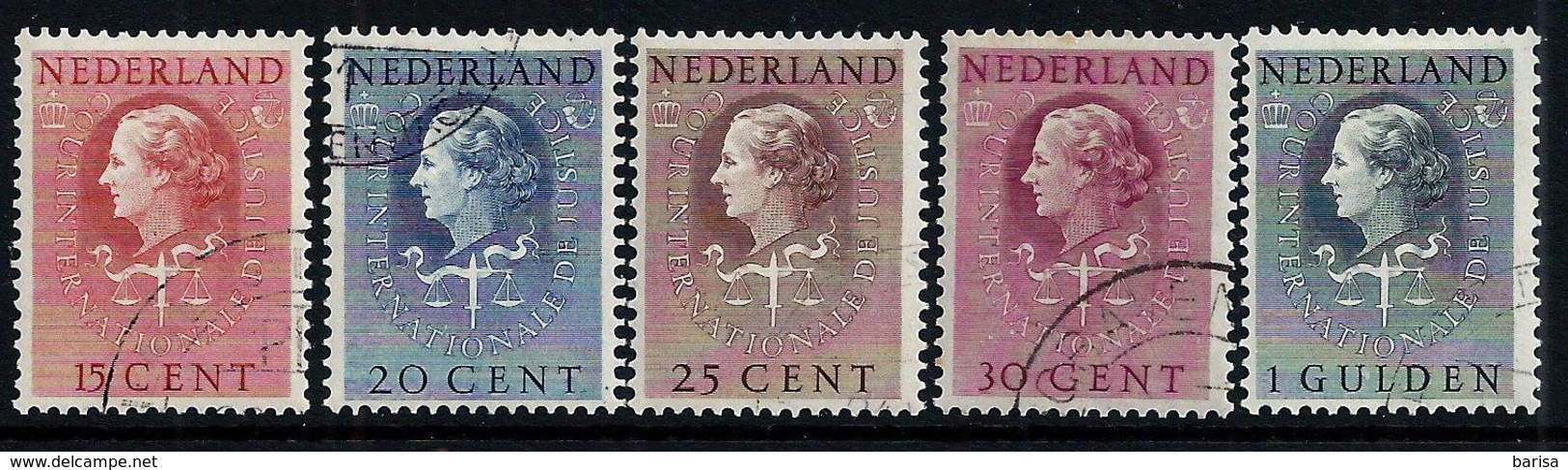 Nederland 1951-1958: Dienstzegels, Cour Inter. De Justice (o) - Service