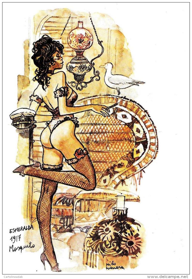 [MD1168] CPM - MILO MANARA - ESMERALDA - FUMETTI - NV - Stripverhalen