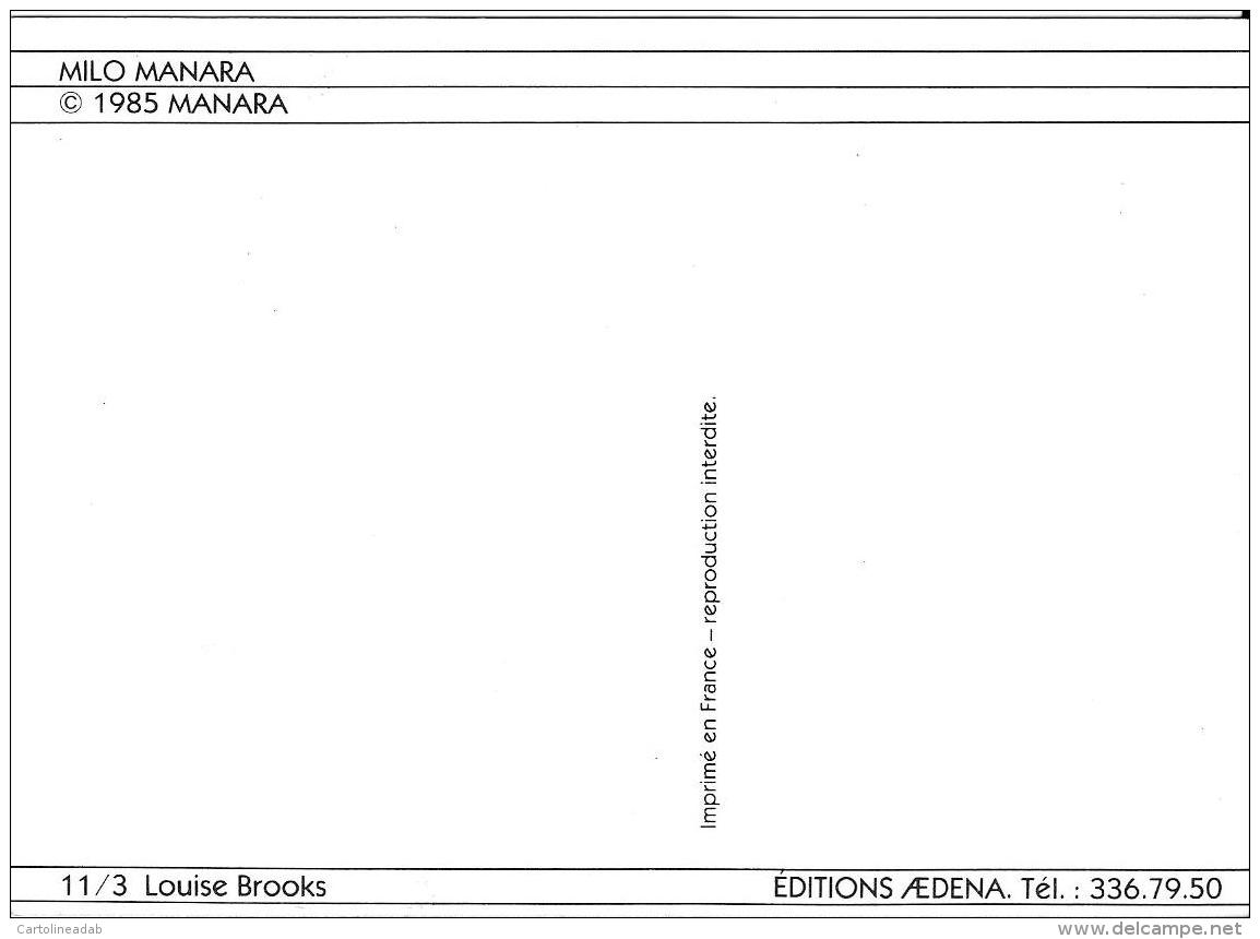 [MD1170] CPM - MILO MANARA - LOUISE BROOKS - FUMETTI - NV - Fumetti