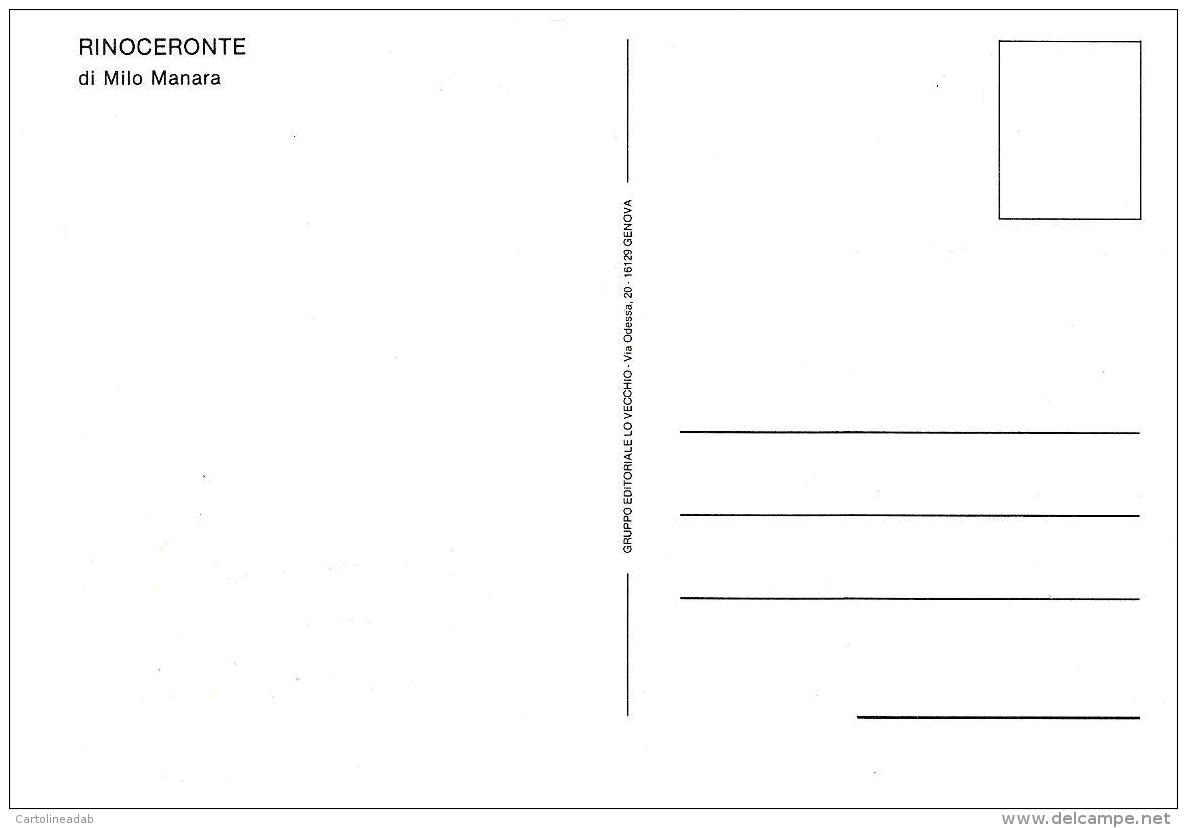 [MD1172] CPM - MILO MANARA - RINOCERONTE - FUMETTI - NV - Fumetti
