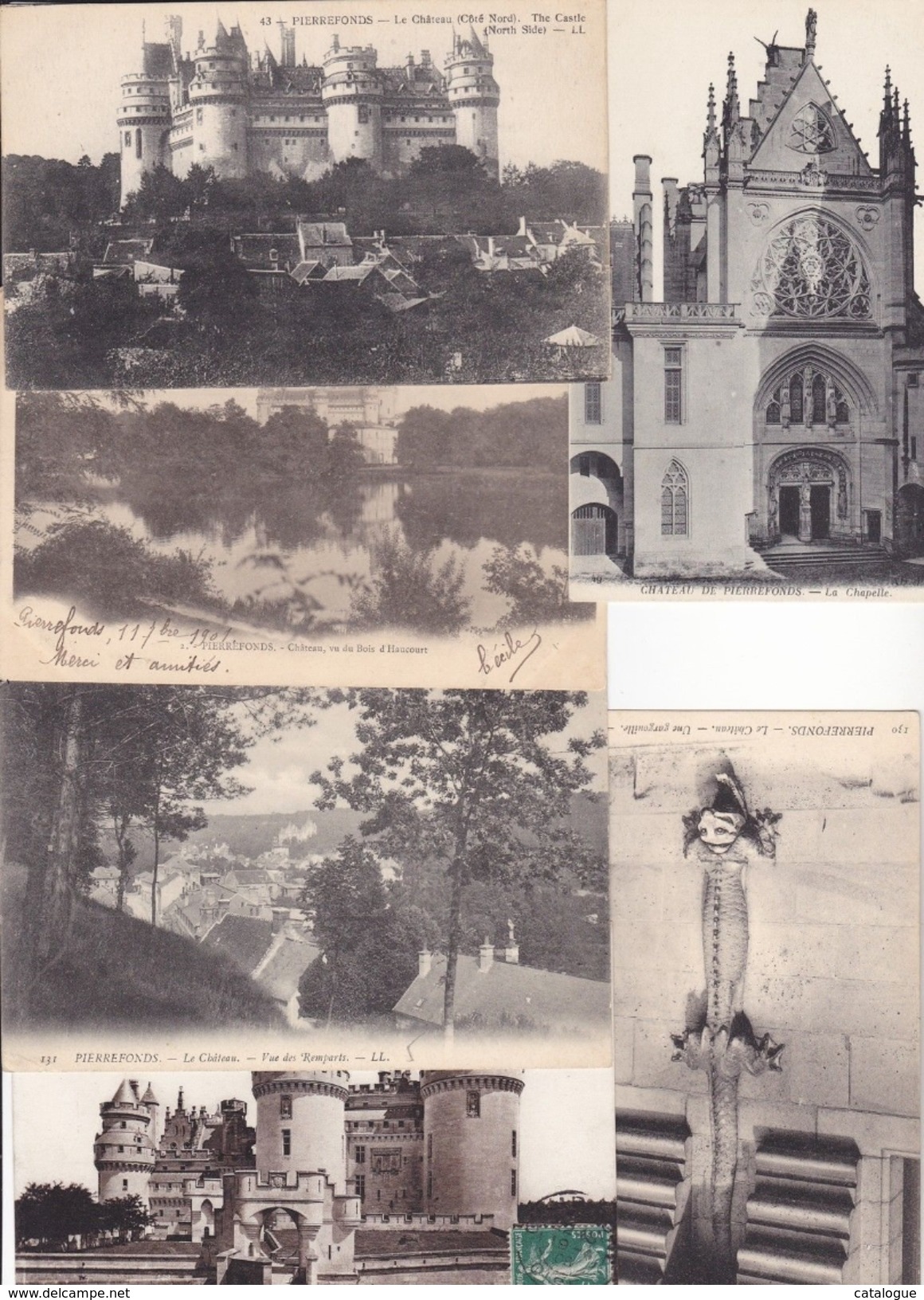 60 - LOT 43 CPA CHATEAU DE PIERREFONDS -  DIVERSES - 5 - 99 Cartoline