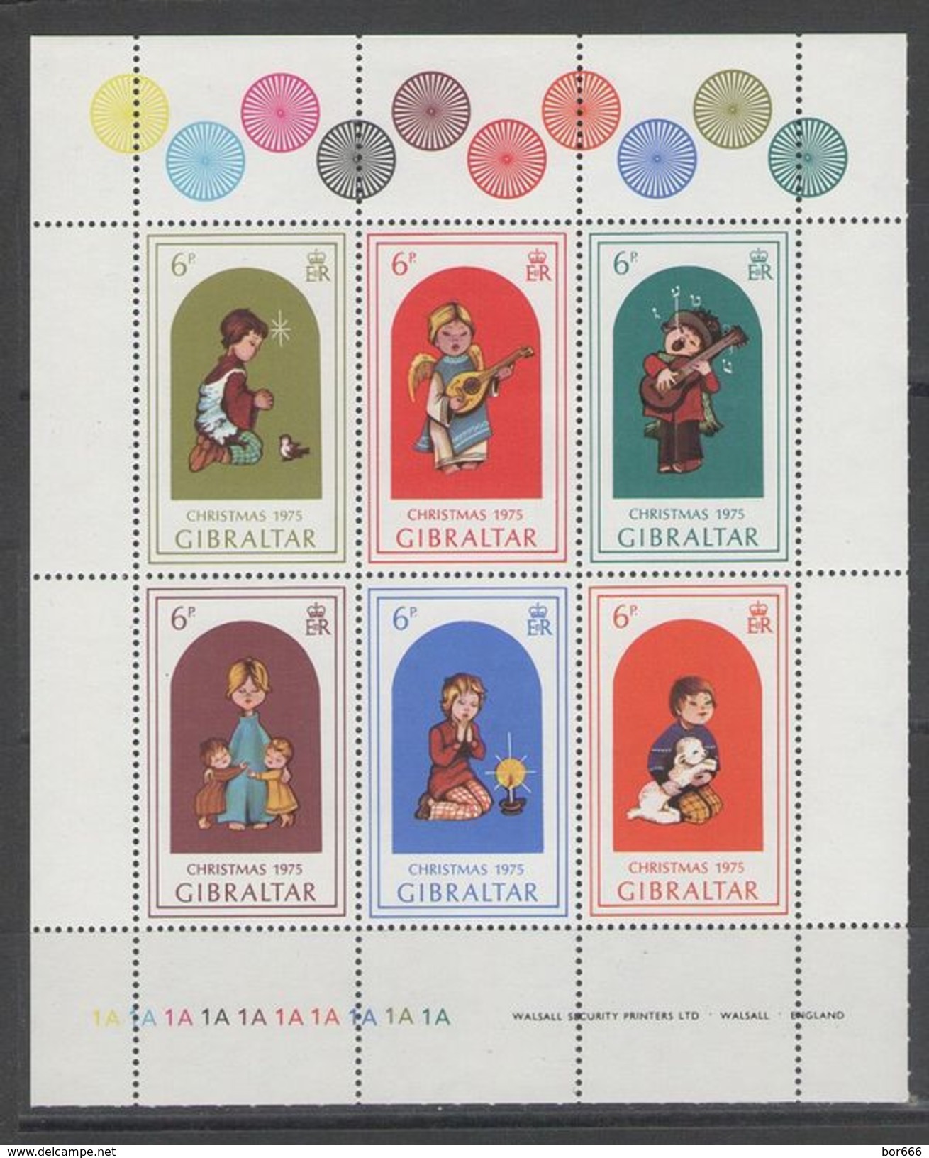 Gibraltar " CHRISTMAS " 1975 MNH - Gibraltar