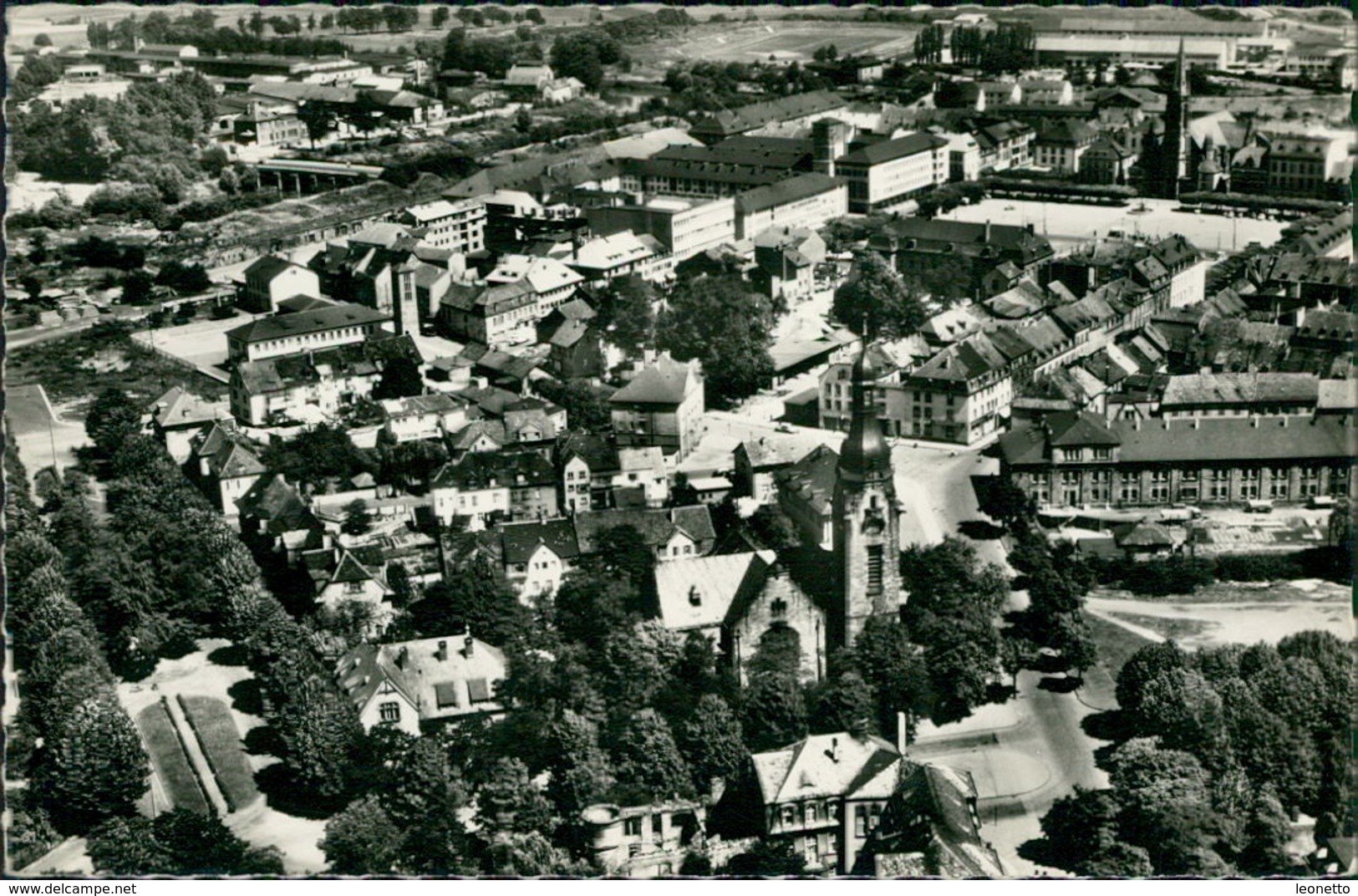 AK Saarlouis, Luftaufnahme, Ca. 1950er Jahre (7602) - Kreis Saarlouis