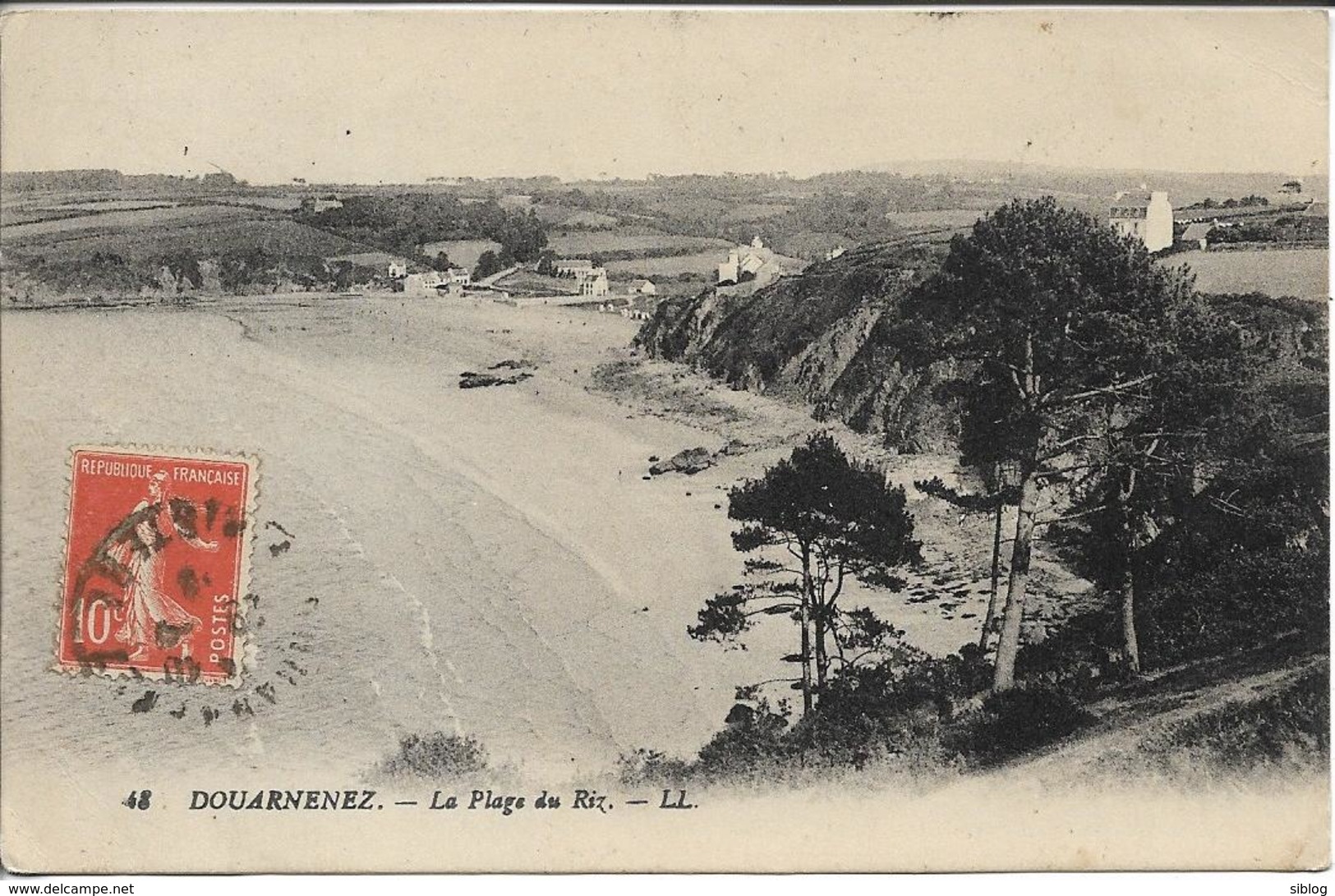 CPA - DOUARNENEZ - La Plage Du Riz - Douarnenez