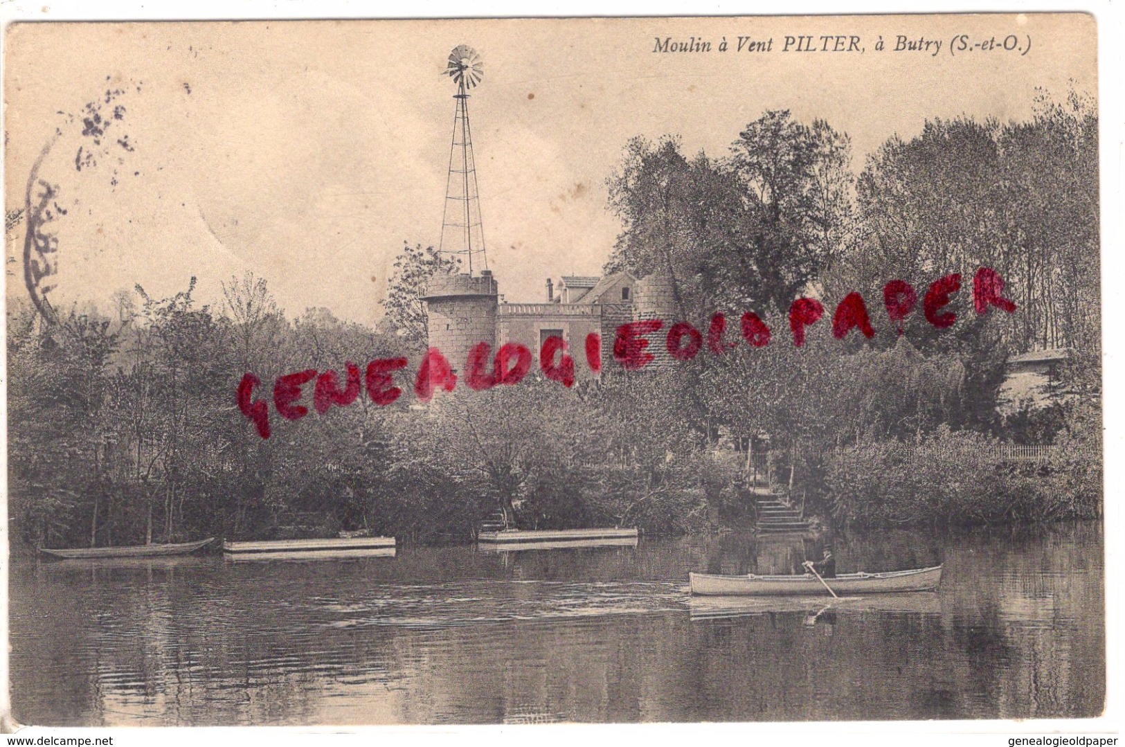 95 - BUTRY - MOULIN A VENT PILTER - PARIS LE 15 JUIN 1906 24 RUE ALBERT   MOLEN - Butry