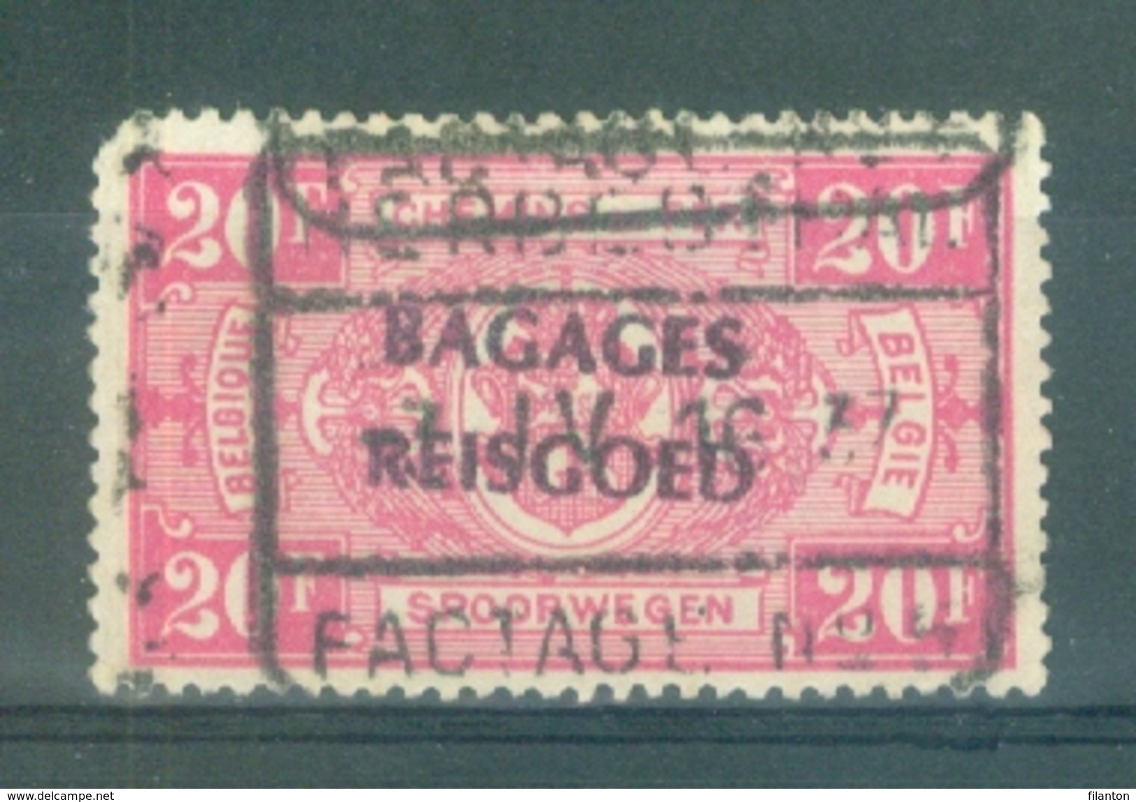 BELGIE - OBP Nr BA 20 - Cachet  "HERBESTHAL - FACTAGE  Nr 5" - Ronde Hoek/coin Arrondi - (ref. 12.227) - Cote 22,00 &eur - Reisgoedzegels [BA]