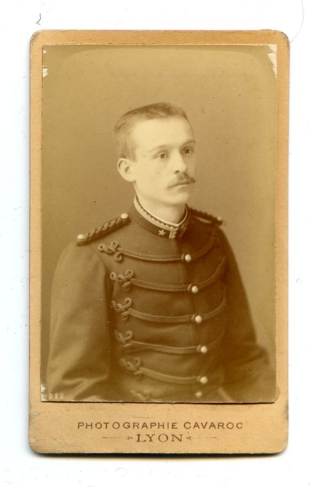 103 -  - PHOTO CDV - MILITAIRE - PHOTOGRAPHIE CAVAROC LYON - Guerre, Militaire