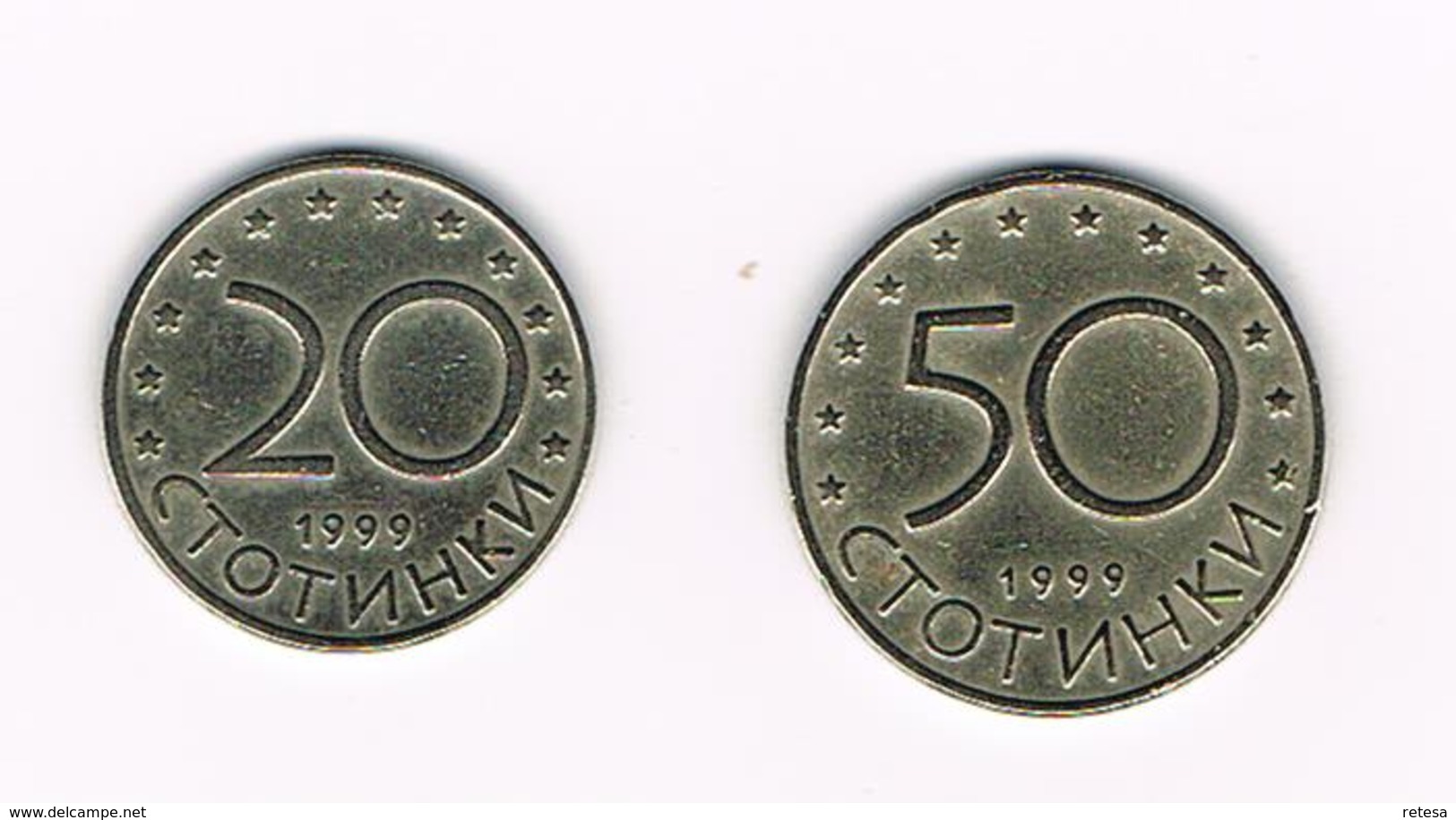 )  BULGARIJE  20 En 50 STOTINKI  1999 - Bulgarie