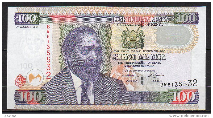529-Kenya Billet De 100 Shillings 2004 BW513 Neuf - Kenya