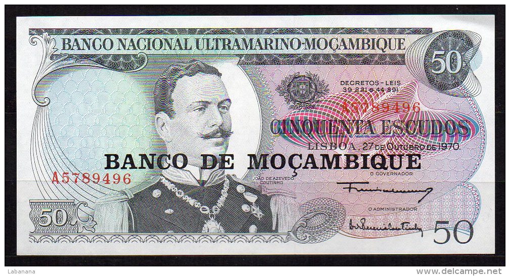 550-Mozambique Billet De 50 Escudos 1976 A578 - Mozambique