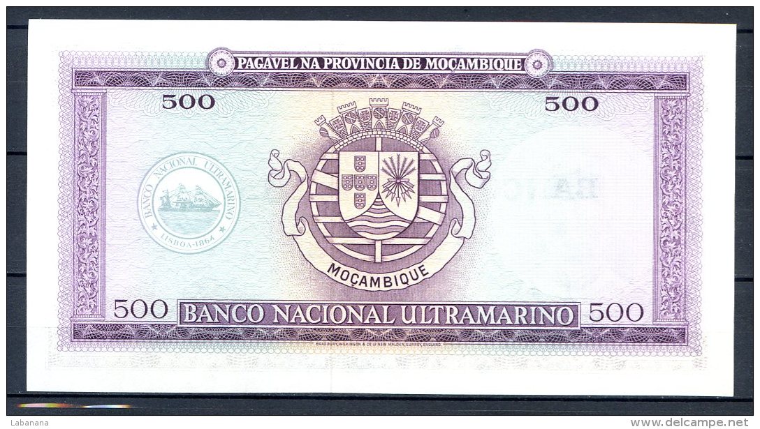 460-Mozambique Billet De 500 Escudos 1976 - 100 - Mozambique