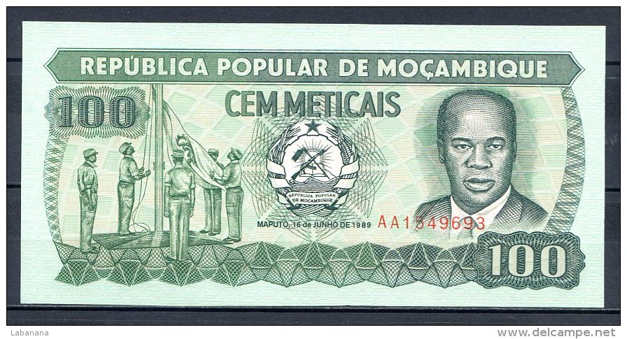 460-Mozambique Billet De 100 Meticais 1989 AA154 Neuf - Mozambique