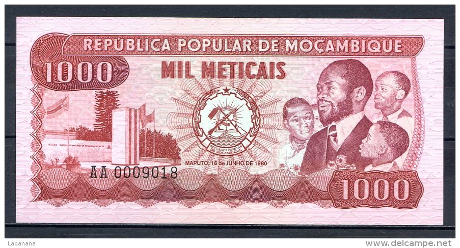 460-Mozambique Billet De 1000 Meticais 1980 AA000 Neuf - Mozambique
