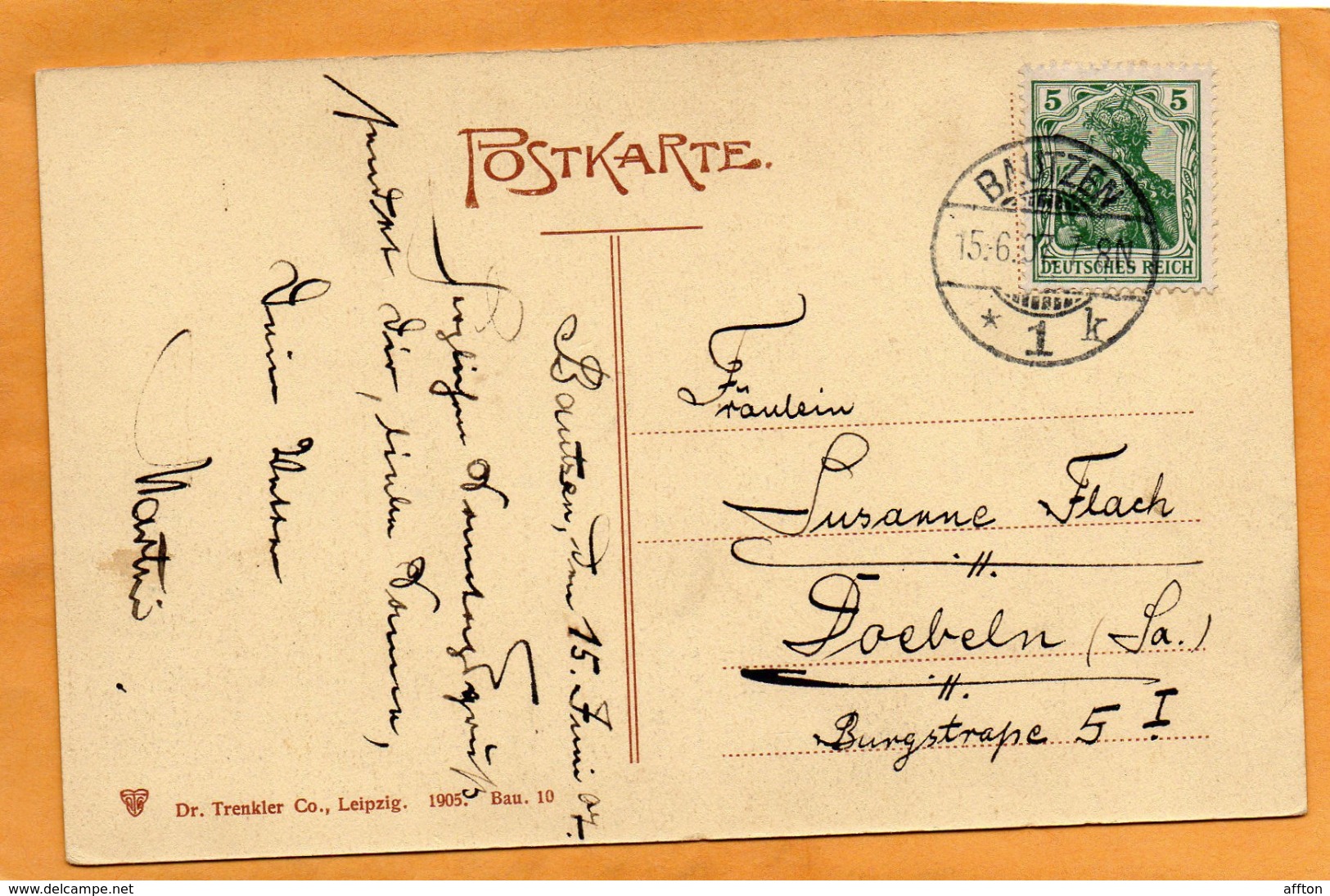 Bautzen Germany 1907 Postcard - Bautzen