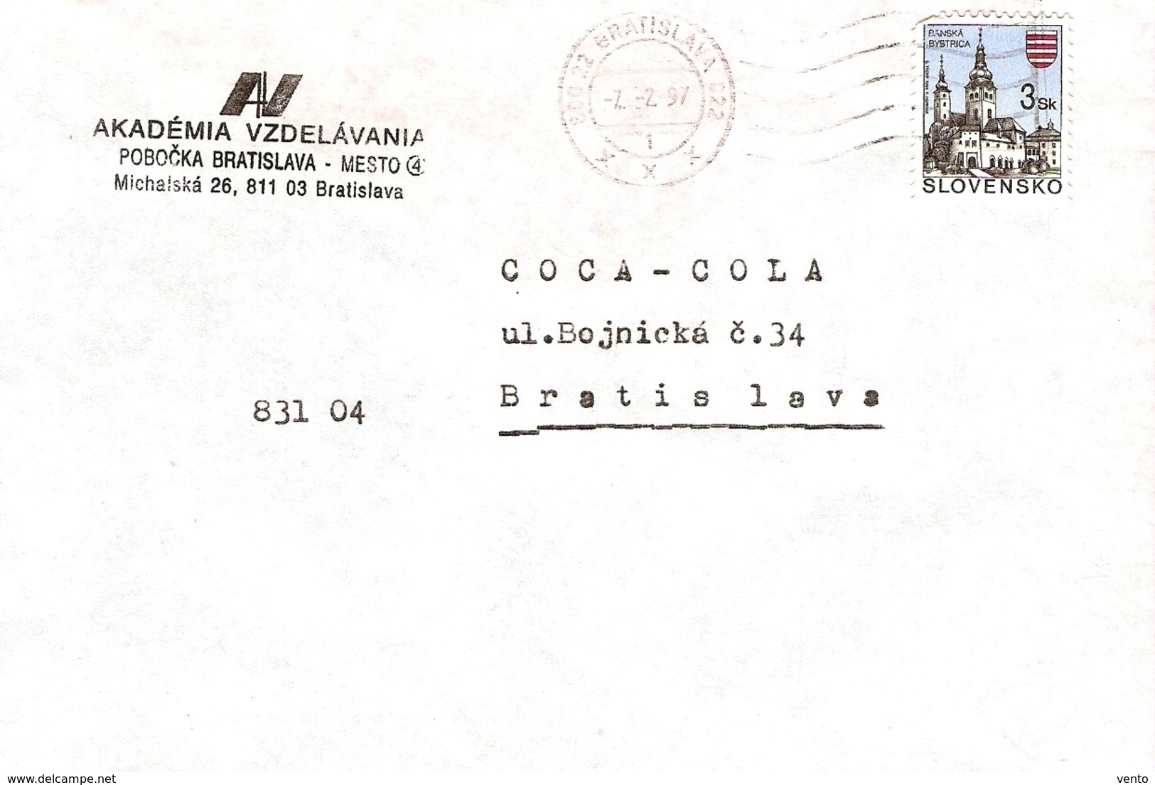 Slovakia Company Letter 1997 ... AH673 - Brieven En Documenten