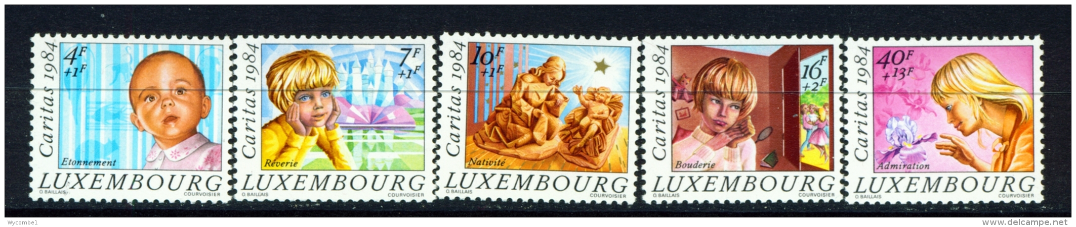 LUXEMBOURG  -  1984  Welfare Fund  Set  Unmounted/Never Hinged Mint - Nuovi
