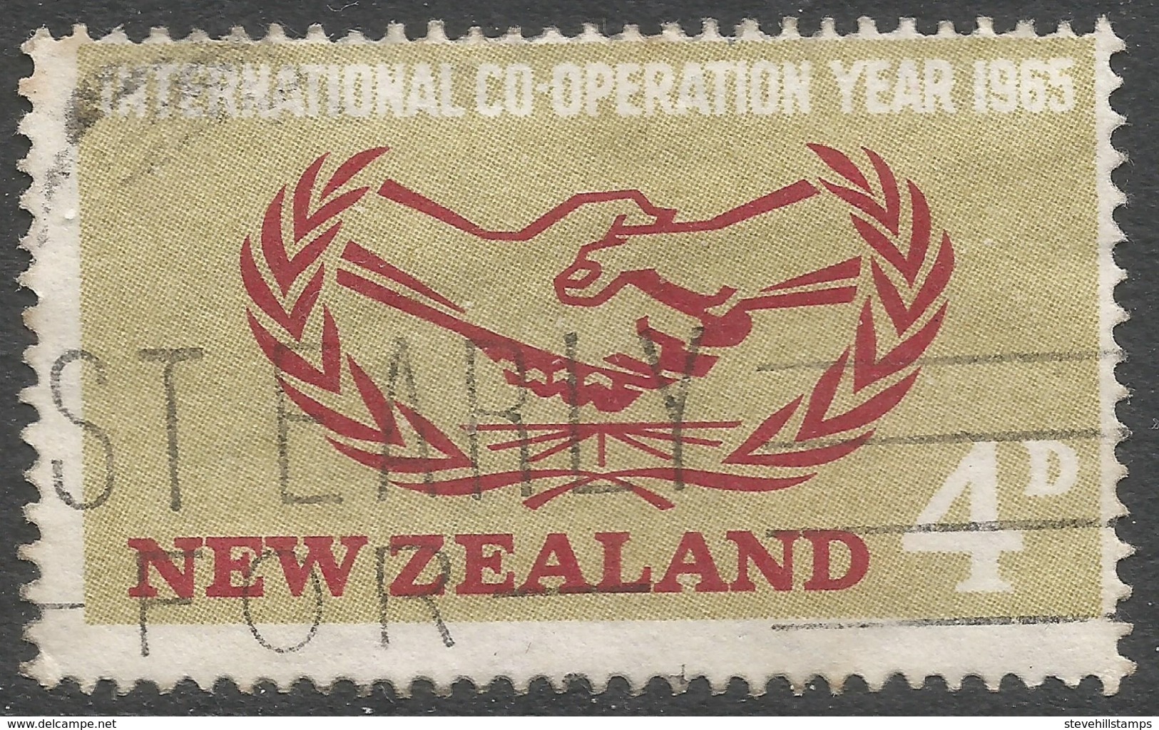 New Zealand. 1965 International Co-operation Year. 4d Used. SG 833 - Used Stamps