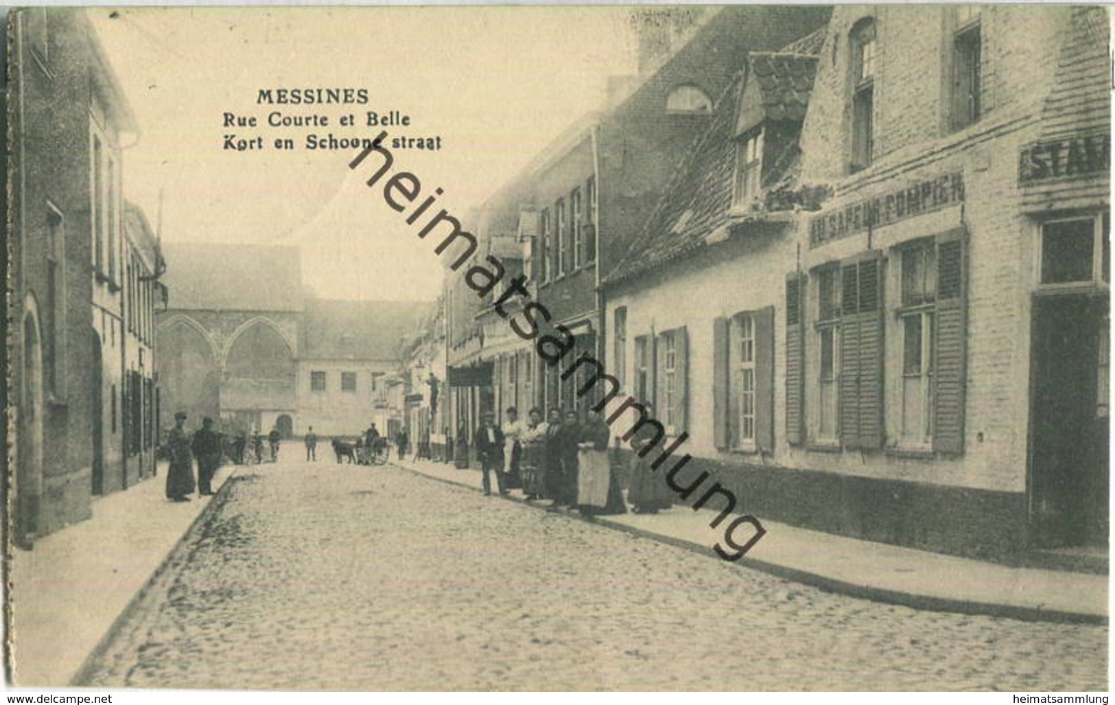 Messines - Rue Courte Et Belle Kort En Schoone Straat - Messines - Mesen