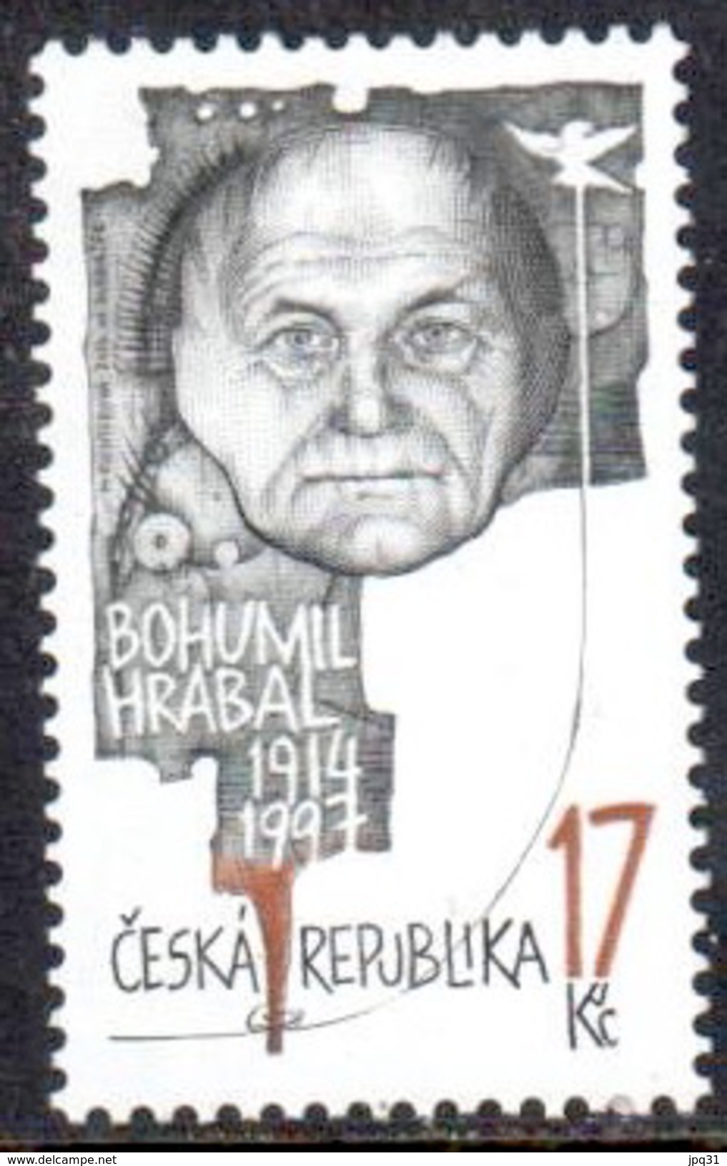 République Tchèque - écrivain Bohumil Hrabal - 2014 ** - Neufs