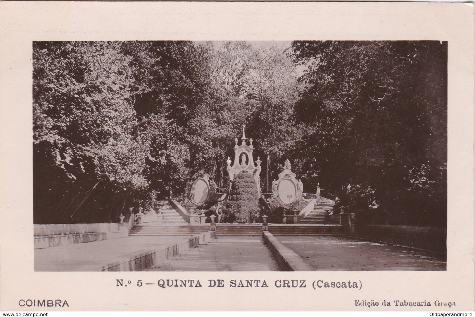 POSTCARD PORTUGAL - COIMBRA -  QUINTA DE SANTA CRUZ  ( CASCATA ) - Coimbra