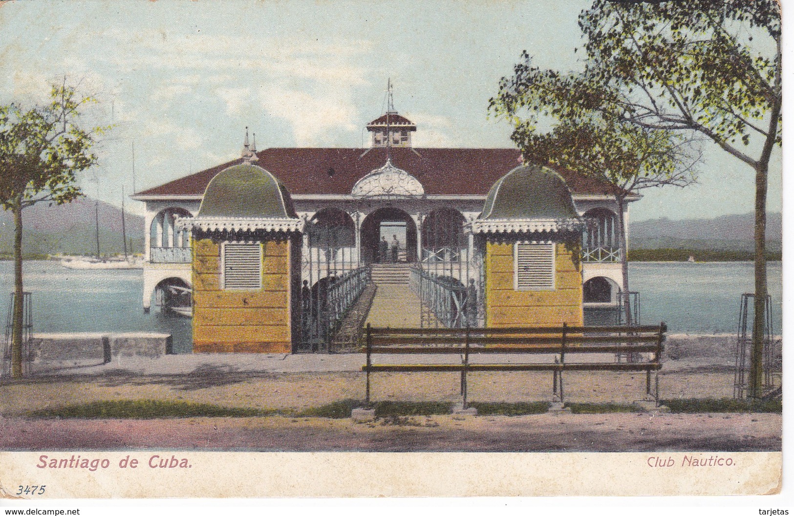 POSTAL DE SANTIAGO DE CUBA DEL CLUB NAUTICO  (CUBA) - Cuba