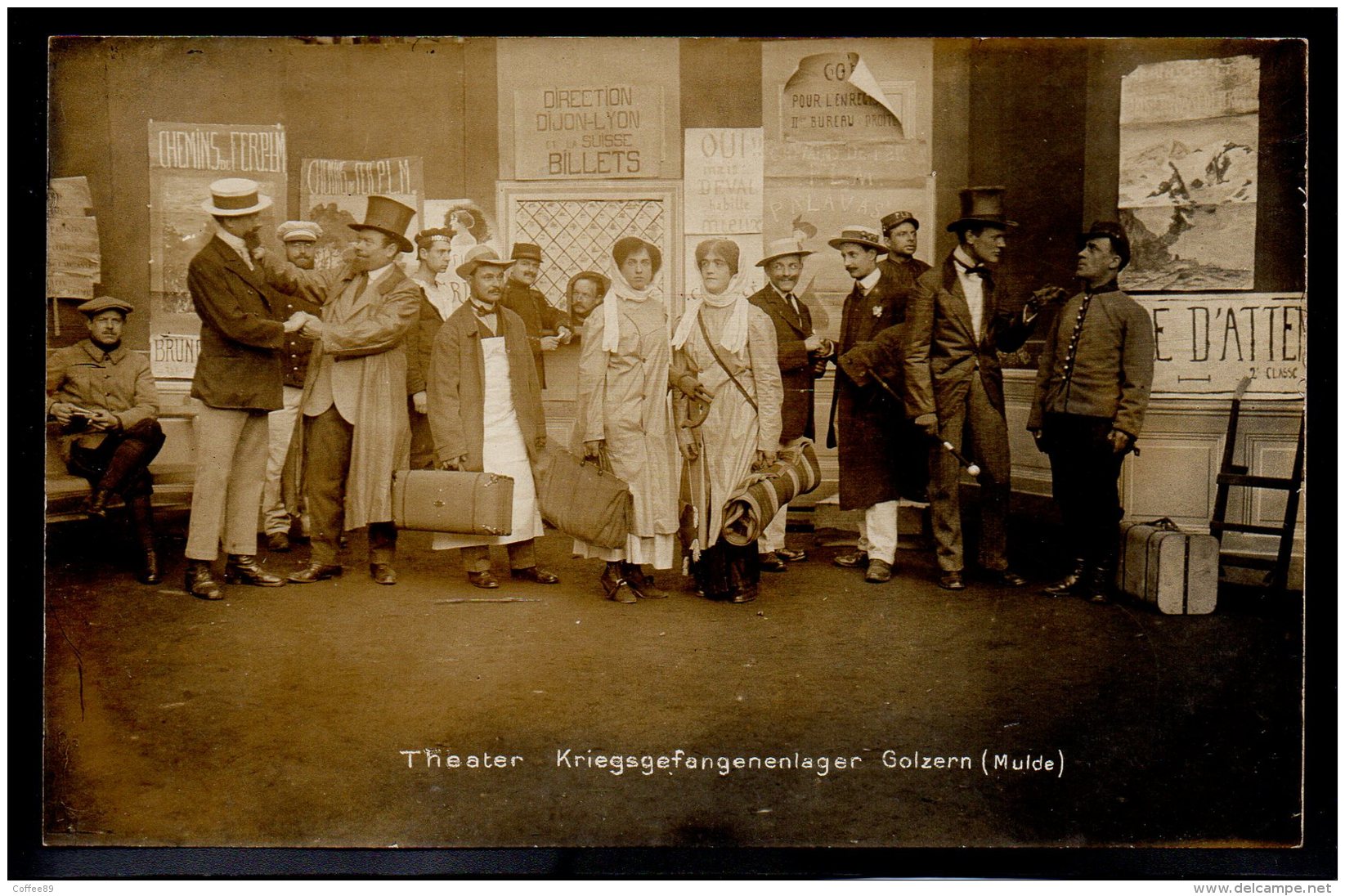 ALLEMAGNE - CARTE PHOTO - Theater Kriegsgefangenenlager Golzern (Mulde) - Prisonniers De Guerre - Autres & Non Classés