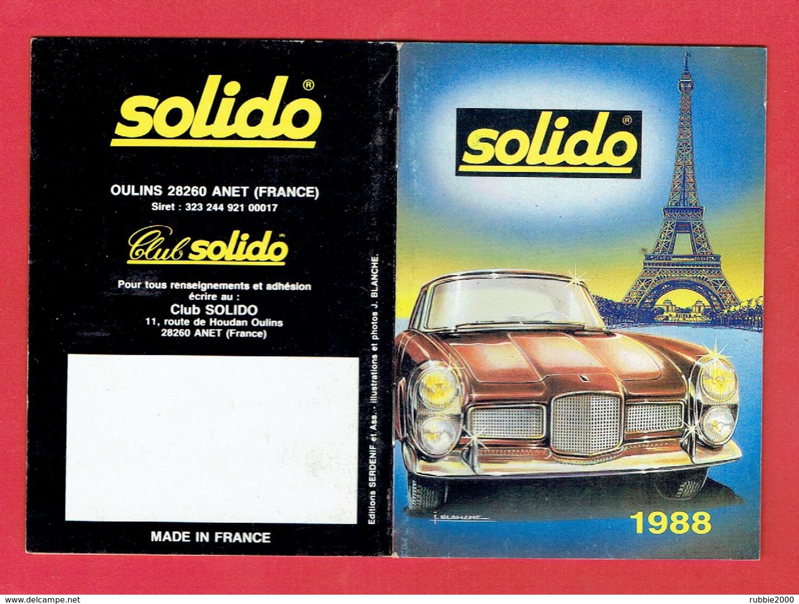 CATALOGUE SOLIDO 1988 EN TRES BON ETAT PRESTIGE L AGE D OR LES MILITAIRES TONER GAM HELICOPTERES - Catalogues & Prospectus