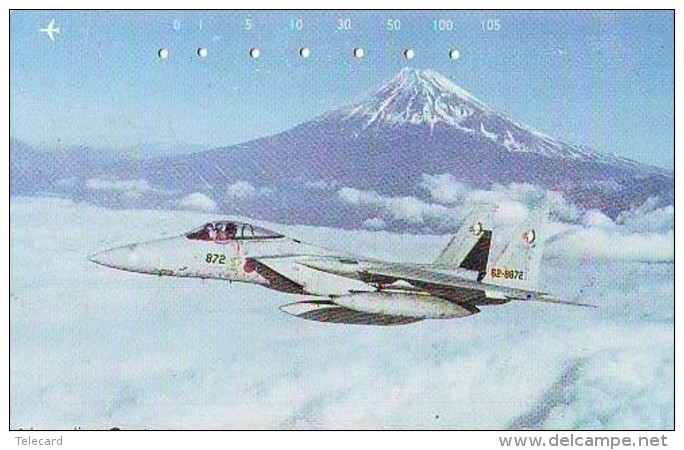 TELECARTE JAPON * MILITAIRY AVION  (582)  Flugzeuge * Airplane * Aeroplano * PHONECARD JAPAN * ARMEE * LEGER VLIEGTUIG - Armée