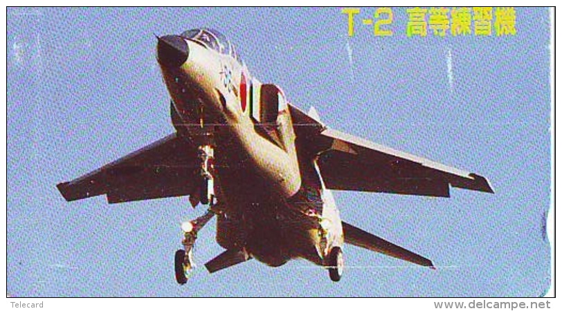 TELECARTE JAPON * MILITAIRY AVION  (602)  Flugzeuge * Airplane * Aeroplano * PHONECARD JAPAN * ARMEE * LEGER VLIEGTUIG - Armée