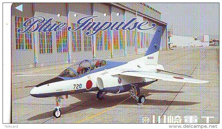 TELECARTE JAPON * MILITAIRY AVION  (604)  Flugzeuge * Airplane * Aeroplano * PHONECARD JAPAN * ARMEE * LEGER VLIEGTUIG - Leger