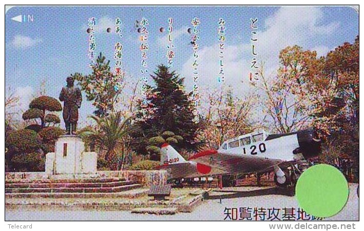 TELECARTE JAPON * MILITAIRY AVION  (609)  Flugzeuge * Airplane * Aeroplano * PHONECARD JAPAN * ARMEE * LEGER VLIEGTUIG - Armée