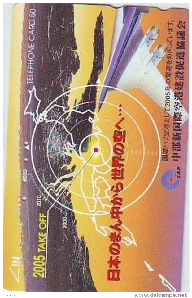 TELECARTE JAPON * MILITAIRY AVION  (610)  Flugzeuge * Airplane * Aeroplano * PHONECARD JAPAN * ARMEE * LEGER VLIEGTUIG - Armée